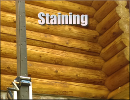  Knox County, Kentucky Log Home Staining